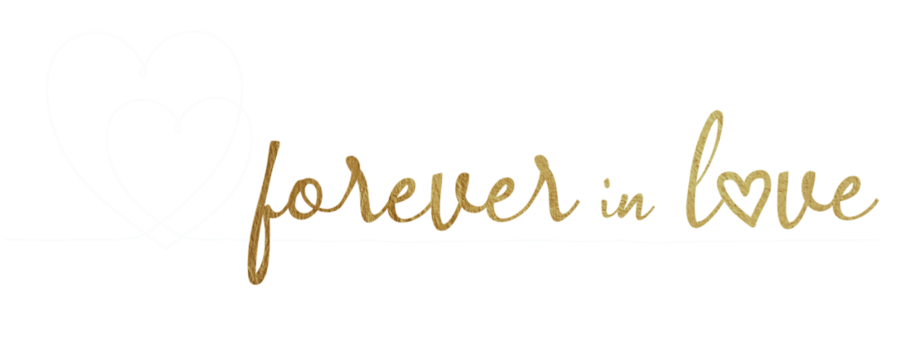 Logo weiß -gold forever in love fotografie chemnitz