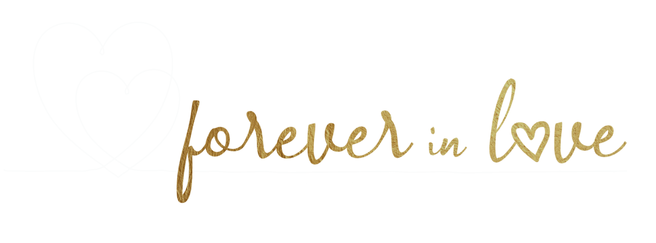 Logo weiß -gold forever in love fotografie chemnitz