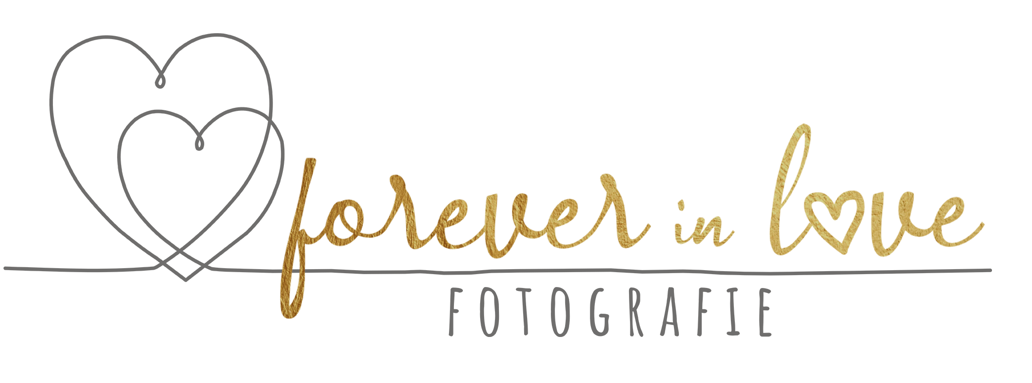 forever in love Fotografie Logo-grau-gold