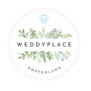 Weddyplace logo badge