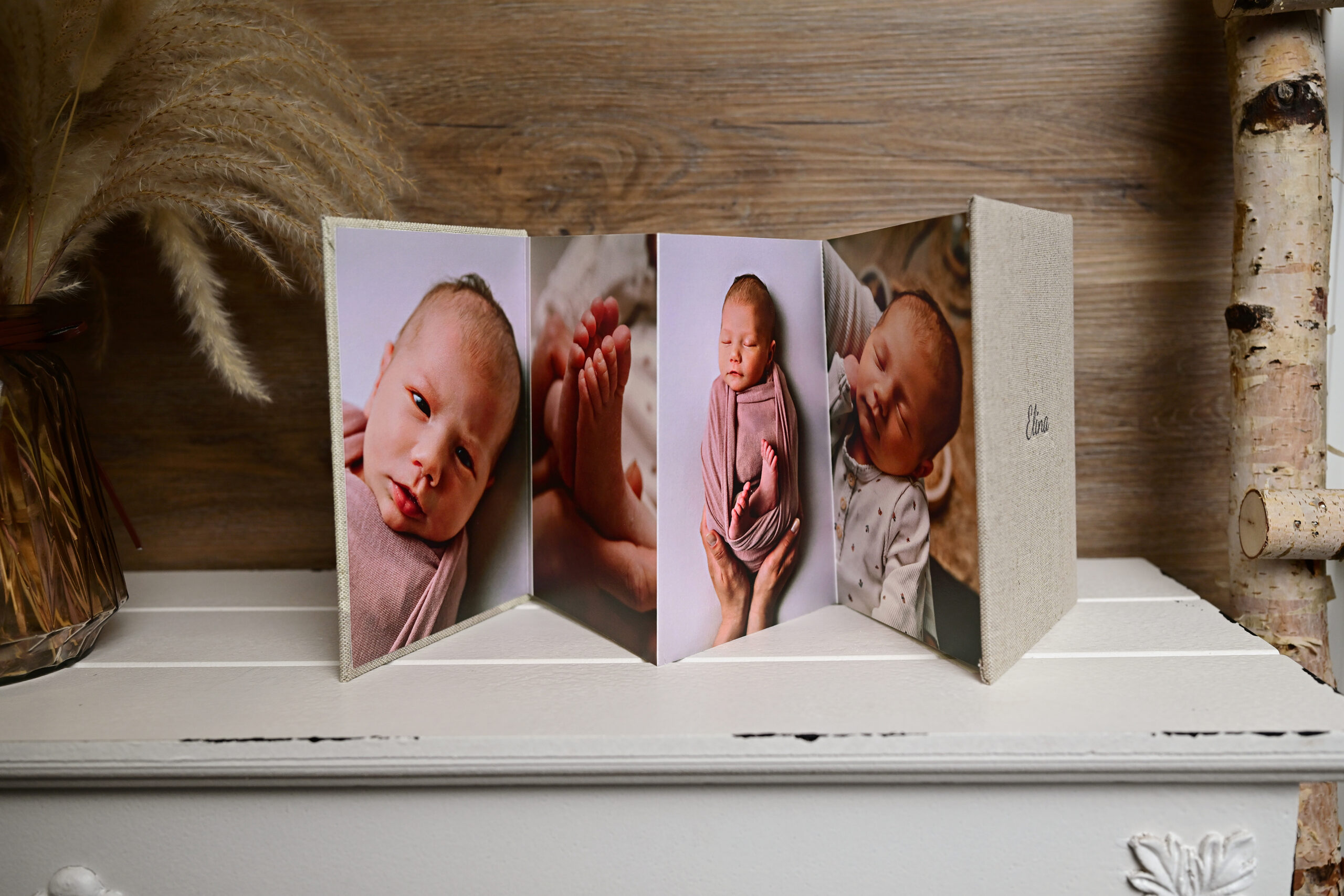 Hardcover Leporello leinen 8 Bilder
