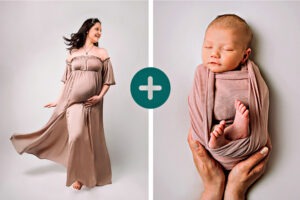 Babybauch und Newborn