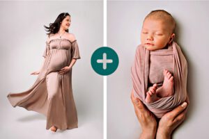Babybauch und Newborn