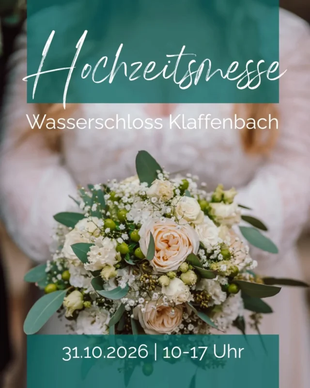 Ihr plant eure Hochzeit 2027 oder 2028?
Dann haben wir definitiv etwas gemeinsam...die Liebe zu echten Erinnerungen von eurem großen Tag. 💛

Forever in Love Fotografie ist wieder auf der Hochzeitsmesse im Wasserschloss Klaffenbach dabei! 

Ihr heiratet in Chemnitz, im Erzgebirge oder Umgebung und sucht noch eure Hochzeitsfotografin? Dann kommt vorbei! Ich freue mich darauf, euch persönlich kennenzulernen, eure Pläne zu hören und euch zu zeigen, wie eure Liebesgeschichte in authentischen, emotionalen Bildern lebendig wird.

📍 Wasserschloss Klaffenbach
🗓️ 31. Oktober 2026
⏰ 10–17 Uhr

Lasst euch inspirieren, entdeckt tolle Hochzeitsdienstleister und sammelt Ideen für euren großen Tag.

Vielleicht ist genau dieser Messebesuch der Anfang eurer gemeinsamen Erinnerungsgeschichte. 💛

Ich freue mich auf euch!

#ForeverInLoveFotografie #HochzeitsfotografieChemnitz #HochzeitsfotografErzgebirge